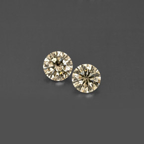 0.35 ct Yellow Diamond Gemstone, Diamond Gem in Diamond-Cut Shape for Sale.