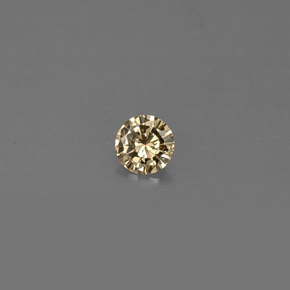 0.15 ct Yellow Diamond Gemstone, Diamond Gem in Diamond-Cut Shape for Sale.