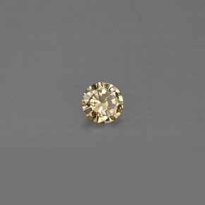 0.15 ct Yellow Diamond Stone, Natural Diamond in Diamond-Cut Shape for Sale