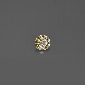 0.14 ct Yellow Diamond Stone, Natural Diamond in Diamond-Cut Shape for Sale