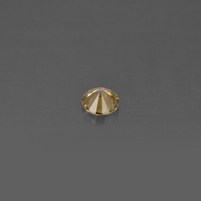 Diamond Gemstone in 3.5 mm (calibrated) Size for Sale, Diamond Stone in Champagne Color