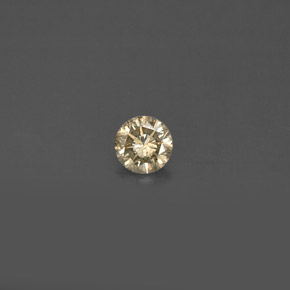 0.17 ct Yellow Diamond Gemstone, Diamond Gem in Diamond-Cut Shape for Sale.