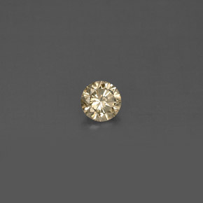 0.17 ct Yellow Diamond Stone, Natural Diamond in Diamond-Cut Shape for Sale