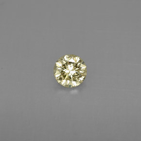 0.22 ct Yellow Diamond Gemstone, Diamond Gem in Diamond-Cut Shape for Sale.
