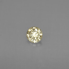 0.22 ct Yellow Diamond Stone, Natural Diamond in Diamond-Cut Shape for Sale