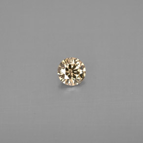 0.17 ct Yellow Diamond Gemstone, Diamond Gem in Diamond-Cut Shape for Sale.