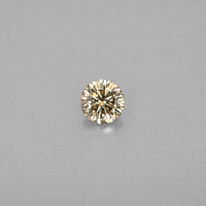 0.23 ct Yellow Diamond Gemstone, Diamond Gem in Diamond-Cut Shape for Sale.