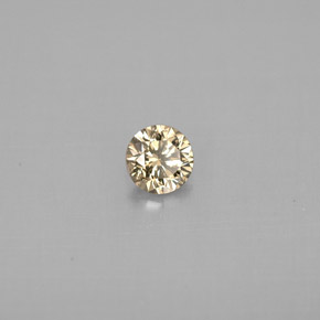0.23 ct Yellow Diamond Stone, Natural Diamond in Diamond-Cut Shape for Sale