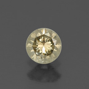 0.23 ct Yellow Diamond Gemstone, Diamond Gem in Diamond-Cut Shape for Sale.