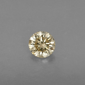 0.22 ct Yellow Diamond Gemstone, Diamond Gem in Diamond-Cut Shape for Sale.