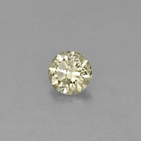 0.22 ct Yellow Diamond Stone, Natural Diamond in Diamond-Cut Shape for Sale