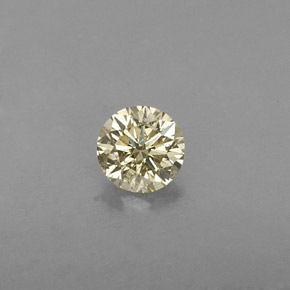 0.21 ct Yellow Diamond Gemstone, Diamond Gem in Diamond-Cut Shape for Sale.