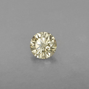 0.21 ct Yellow Diamond Stone, Natural Diamond in Diamond-Cut Shape for Sale