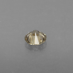 Diamond Gemstone in 4 mm (calibrated) Size for Sale, Diamond Stone in Champagne Color