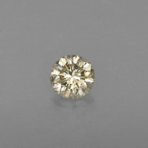 0.21 ct Yellow Diamond Gemstone, Diamond Gem in Diamond-Cut Shape for Sale.