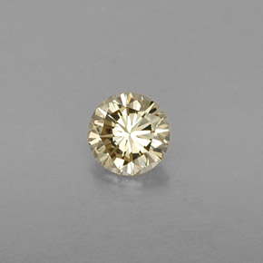 0.22 ct Yellow Diamond Stone, Natural Diamond in Diamond-Cut Shape for Sale
