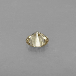 Diamond Gemstone in 4 mm (calibrated) Size for Sale, Diamond Stone in Champagne Color