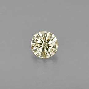 0.21 ct Yellow Diamond Gemstone, Diamond Gem in Diamond-Cut Shape for Sale.