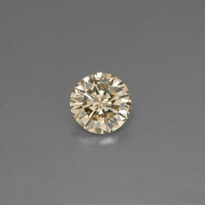 0.17 ct Yellow Diamond Gemstone, Diamond Gem in Diamond-Cut Shape for Sale.