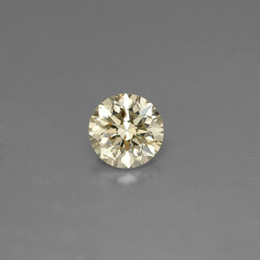 0.16 ct Yellow Diamond Gemstone, Diamond Gem in Diamond-Cut Shape for Sale.