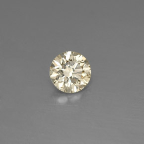 0.16 ct Yellow Diamond Stone, Natural Diamond in Diamond-Cut Shape for Sale