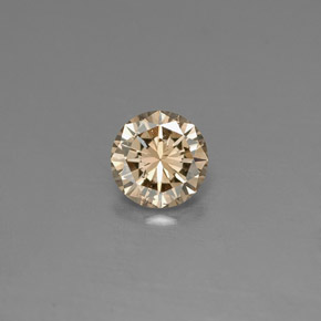 0.18 ct Yellow Diamond Gemstone, Diamond Gem in Diamond-Cut Shape for Sale.