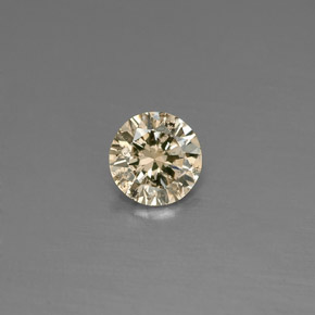 0.16 ct Yellow Diamond Gemstone, Diamond Gem in Diamond-Cut Shape for Sale.