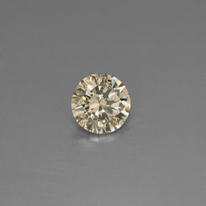 0.16 ct Yellow Diamond Stone, Natural Diamond in Diamond-Cut Shape for Sale