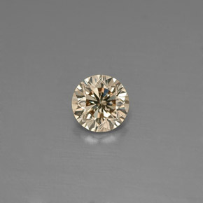 0.16 ct Yellow Diamond Gemstone, Diamond Gem in Diamond-Cut Shape for Sale.