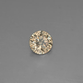 0.16 ct Yellow Diamond Stone, Natural Diamond in Diamond-Cut Shape for Sale