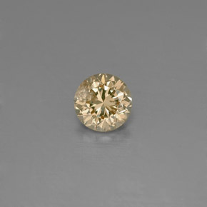 0.15 ct Yellow Diamond Gemstone, Diamond Gem in Diamond-Cut Shape for Sale.