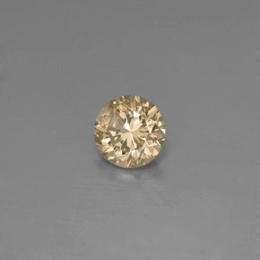0.15 ct Yellow Diamond Stone, Natural Diamond in Diamond-Cut Shape for Sale