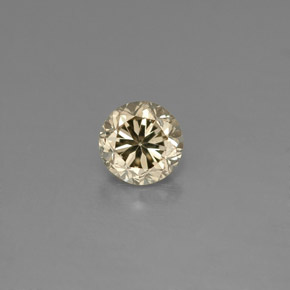 0.16 ct Yellow Diamond Gemstone, Diamond Gem in Diamond-Cut Shape for Sale.