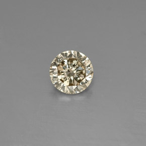 0.17 ct Yellow Diamond Gemstone, Diamond Gem in Diamond-Cut Shape for Sale.