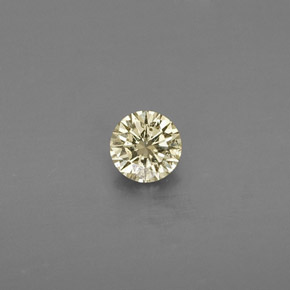 0.13 ct Yellow Diamond Gemstone, Diamond Gem in Diamond-Cut Shape for Sale.