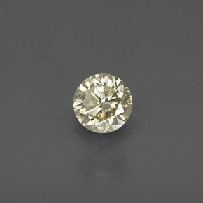 0.20 ct Yellow Diamond Stone, Natural Diamond in Diamond-Cut Shape for Sale