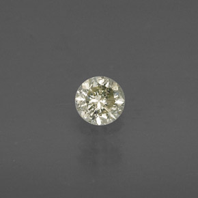 0.19 ct Yellow Diamond Gemstone, Diamond Gem in Diamond-Cut Shape for Sale.