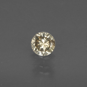 0.17 ct Yellow Diamond Gemstone, Diamond Gem in Diamond-Cut Shape for Sale.
