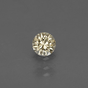 0.16 ct Yellow Diamond Gemstone, Diamond Gem in Diamond-Cut Shape for Sale.