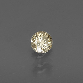 0.16 ct Yellow Diamond Stone, Natural Diamond in Diamond-Cut Shape for Sale