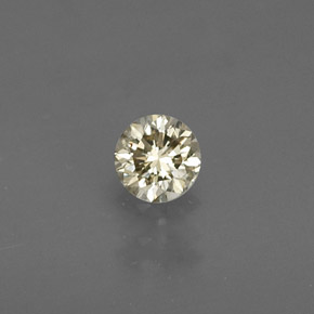 0.18 ct Yellow Diamond Gemstone, Diamond Gem in Diamond-Cut Shape for Sale.