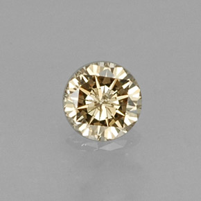 0.14 ct Yellow Diamond Gemstone, Diamond Gem in Diamond-Cut Shape for Sale.
