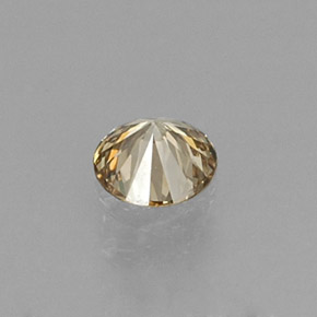 Diamond Gemstone in 3.4 mm Size for Sale, Diamond Stone in Champagne Color