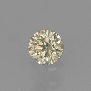 0.14 ct Yellow Diamond Gemstone, Diamond Gem in Diamond-Cut Shape for Sale.