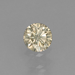 0.14 ct Yellow Diamond Stone, Natural Diamond in Diamond-Cut Shape for Sale