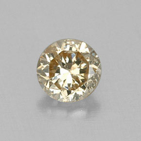 0.17 ct Yellow Diamond Gemstone, Diamond Gem in Diamond-Cut Shape for Sale.