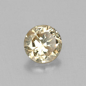 0.17 ct Yellow Diamond Stone, Natural Diamond in Diamond-Cut Shape for Sale