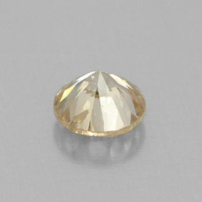 Diamond Gemstone in 3.4 mm Size for Sale, Diamond Stone in Champagne Color
