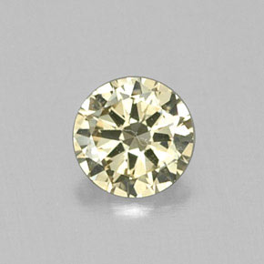 0.13 ct Yellow Diamond Gemstone, Diamond Gem in Diamond-Cut Shape for Sale.