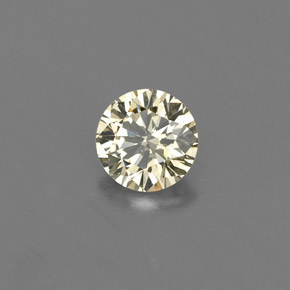 0.17 ct Yellow Diamond Stone, Natural Diamond in Diamond-Cut Shape for Sale